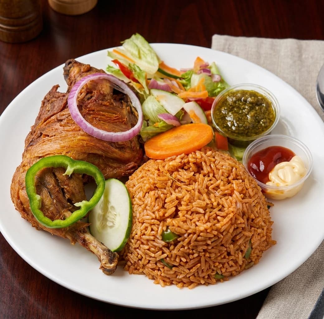 Chicken with Jollof