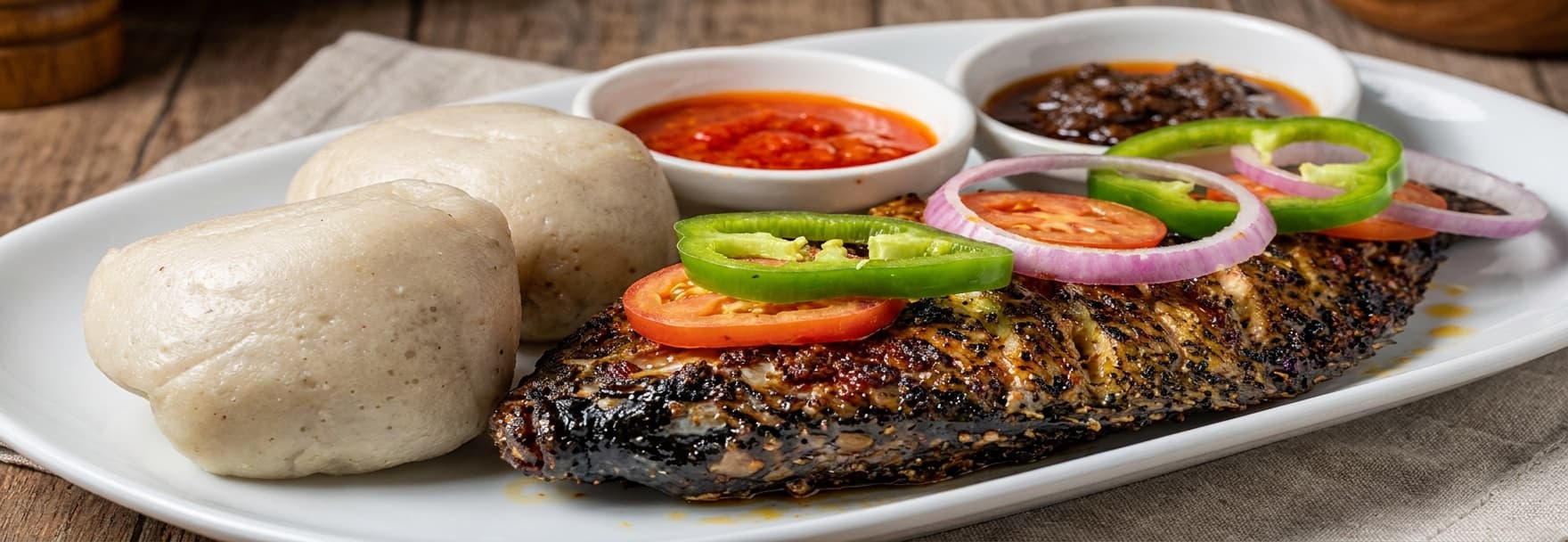 Tilapia with Banku — Small